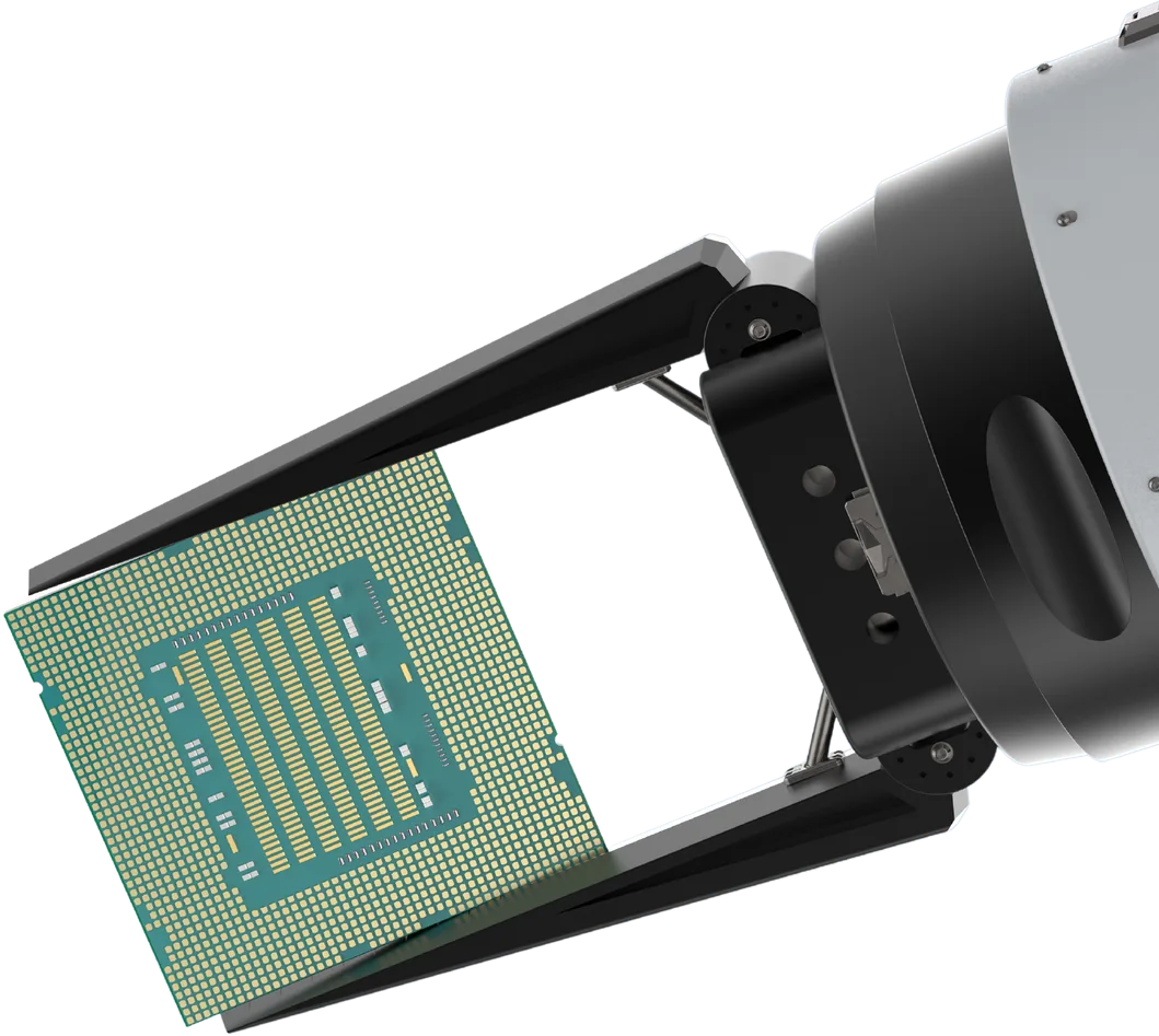 A chip on a machine